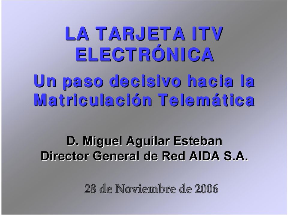¿Qué es la tarjeta ITV electrónica?